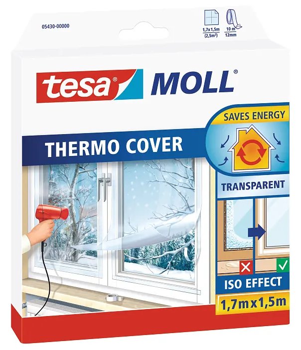 Tesa moll Fensterisolierfolie 1.7m x 1.5m