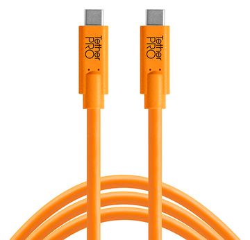 Tether Tools CUC15-ORG - 4,6 m - USB C - USB C - USB 3.2 Gen 1 (3.1 Gen 1) - 5 Gbit/s - Orange von LumaTech