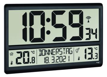 TFA 60.4521.01 - Digitaler Wecker - Schwarz - Akku - AA - 360 mm - 235 mm von LumaTech