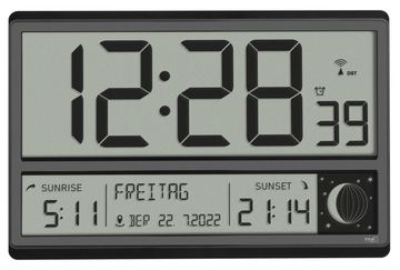 TFA 60.4524.01 - Digitaler Wecker - Rechteck - Schwarz - 12/24 h - Beide Geschlechter - LCD von LumaTech