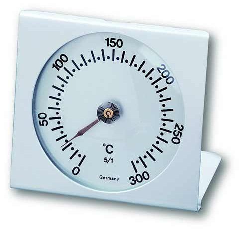 TFA Dostmann Metall Ofen-Thermometer analog silber/Edelstahl