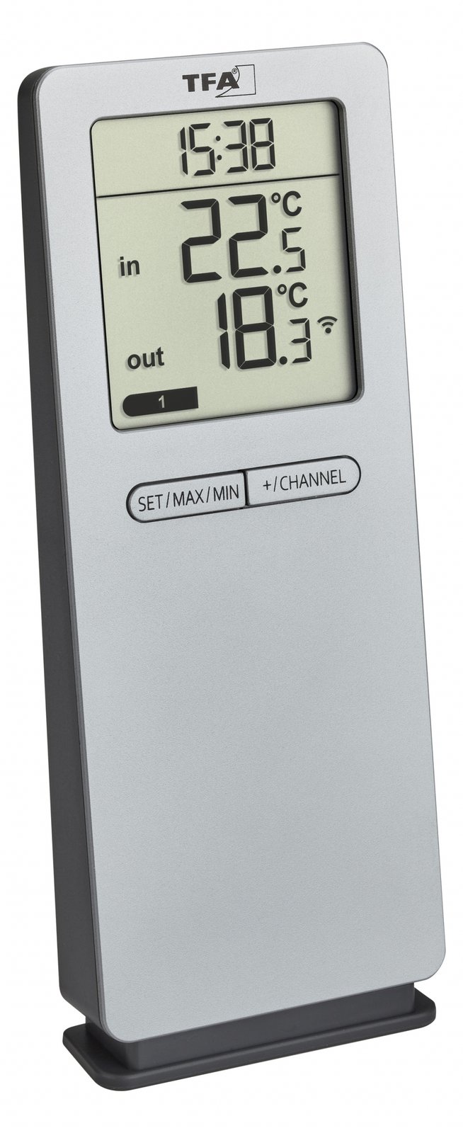 TFA LOGOneo - Thermometer - digital - Silber