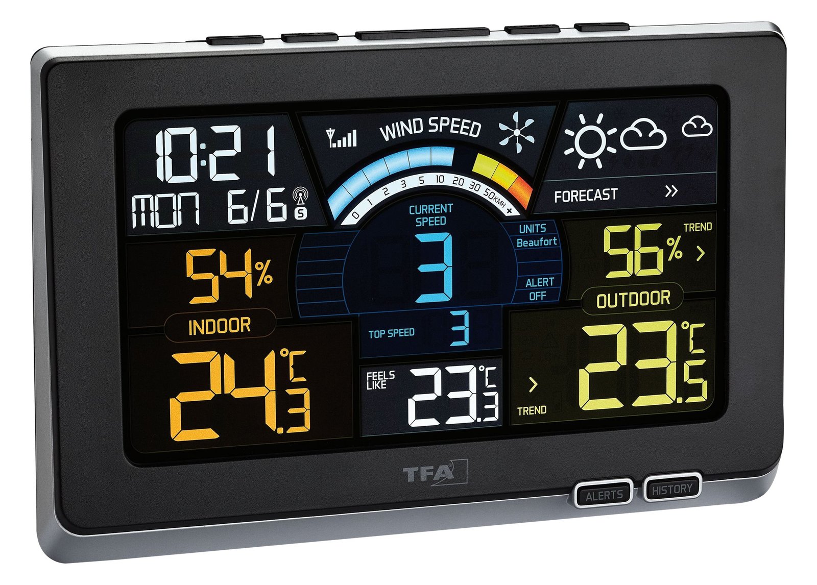 TFA Spring Breeze - Wetterstation - Schwarz