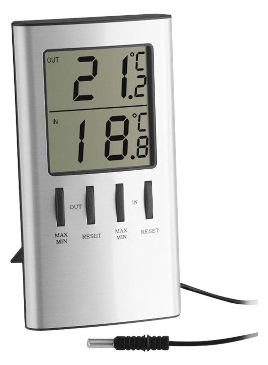 TFA Thermometer - digital - Silber