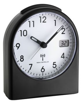 TFA Wecker - Quarz - Schreibtisch - Schwarz von LumaTech