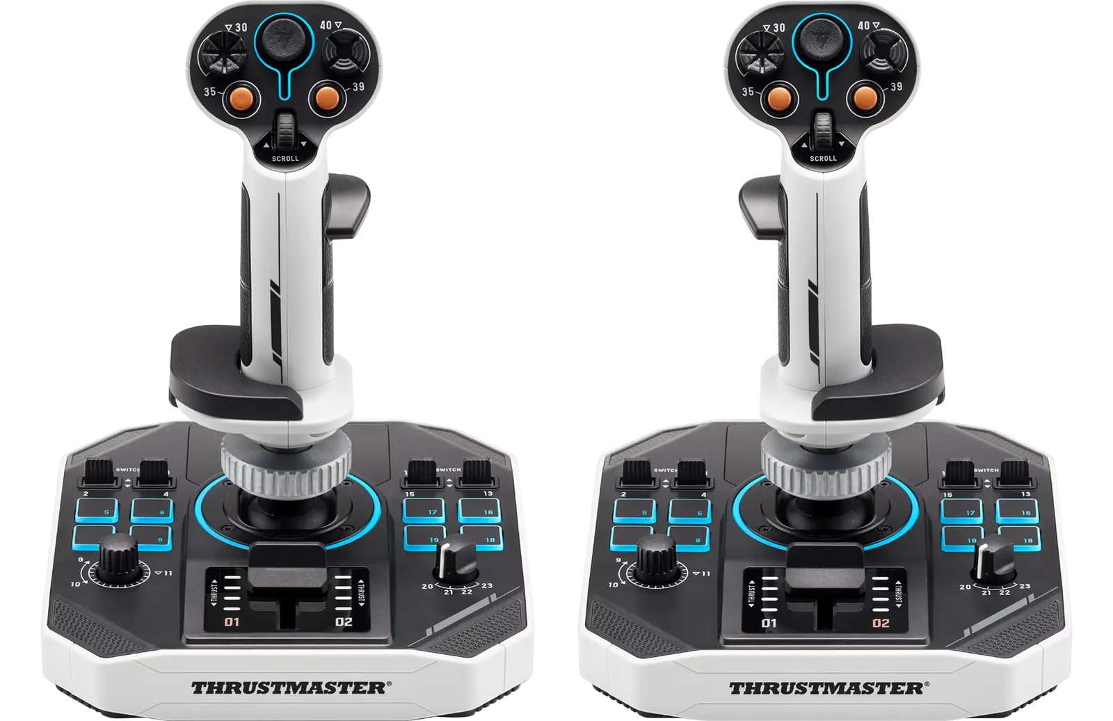 ThrustMaster Space Sim Duo Sol-R 2 HOSAS - Joystick - kabelgebunden (Packung mit 2)