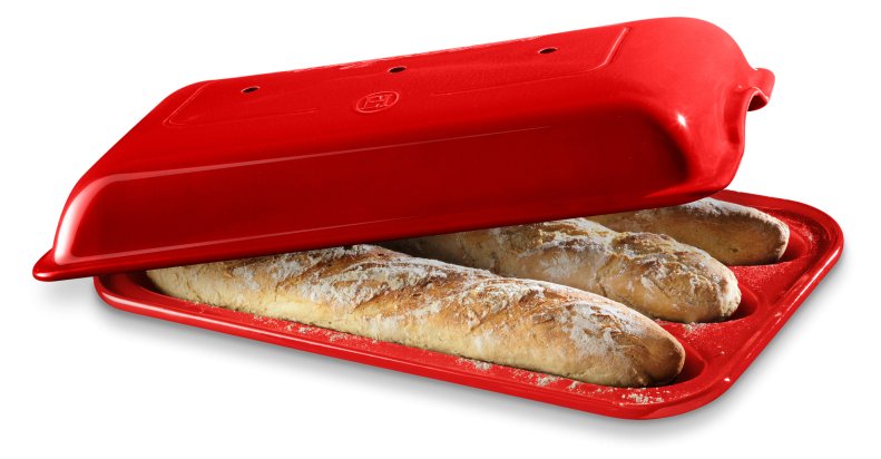 Emile Henry EH345506 0 - Brotform - Rechteckig - 3,7 l - -20 °C - 270 °C - Rot