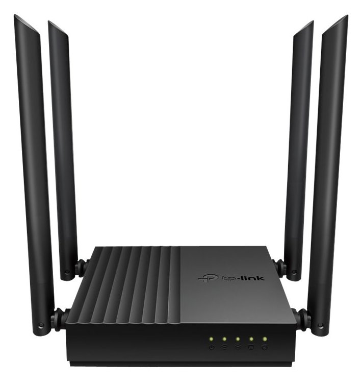 TP-LINK Archer C64 - Wi-Fi 5 (802.11ac) - Dual-Band (2,4 GHz/5 GHz) - Eingebauter Ethernet-Anschluss - Schwarz