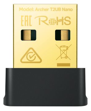 TP-LINK Archer T2UB Nano - Kabellos - USB - WLAN / Bluetooth - Wi-Fi 5 (802.11ac) - 433 Mbit/s - Schwarz von LumaTech