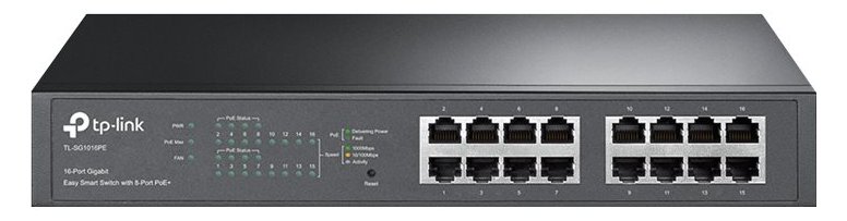 TP-LINK Easy Smart TL-SG1016PE - Switch - Smart - 8 x 10/100/1000 (PoE+)
