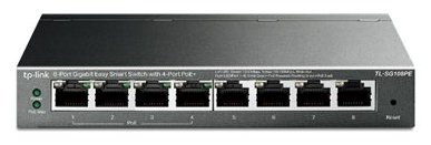 TP-LINK Easy Smart TL-SG108PE - Switch - Smart - 4 x 10/100/1000 (4 PoE)
