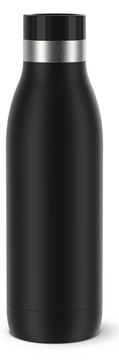 EMSA Bludrop Color N3110100 - 500 ml - Fitness - Sport - Schwarz - Edelstahl - Junge/Mädchen - 24 h von LumaTech