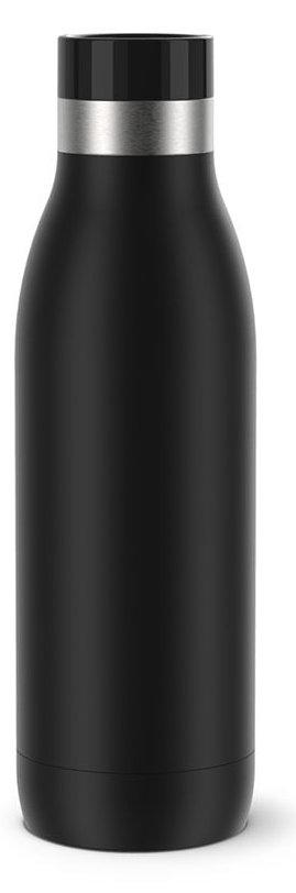 EMSA Bludrop Color N3110100 - 500 ml - Fitness - Sport - Schwarz - Edelstahl - Junge/Mädchen - 24 h