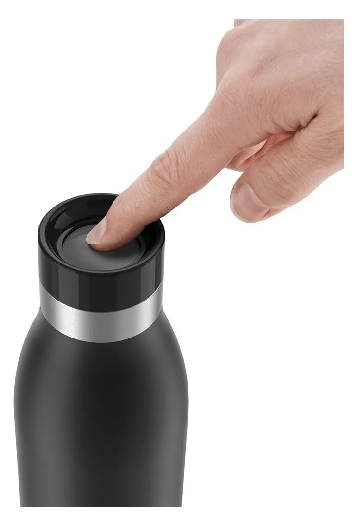 EMSA Bludrop Color N3110100 - 500 ml - Fitness - Sport - Schwarz - Edelstahl - Junge/Mädchen - 24 h, Ansicht 2