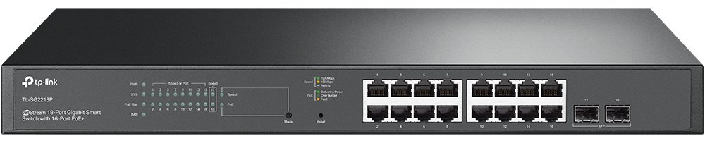 TP-LINK JetStream TL-SG2218P V1.60 - Switch - Smart - 16 x 10/100/1000 (PoE+)