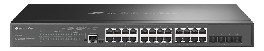 TP-LINK JetStream TL-SG3428MP - Switch - managed - 24 x 10/100/1000 (PoE+)