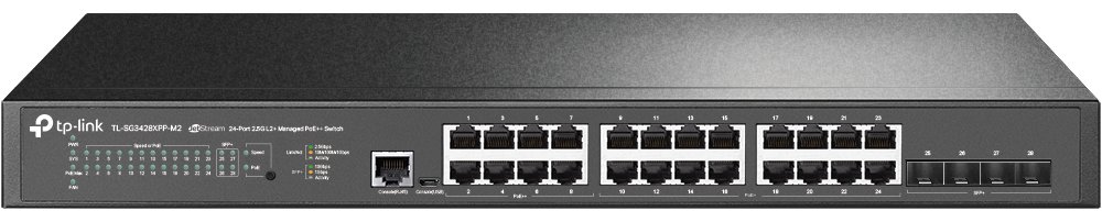TP-LINK JetStream TL-SG3428XPP-M2 V1 - Switch - L2+ - managed - 16 x 10/100/1000/2.5G (PoE+)