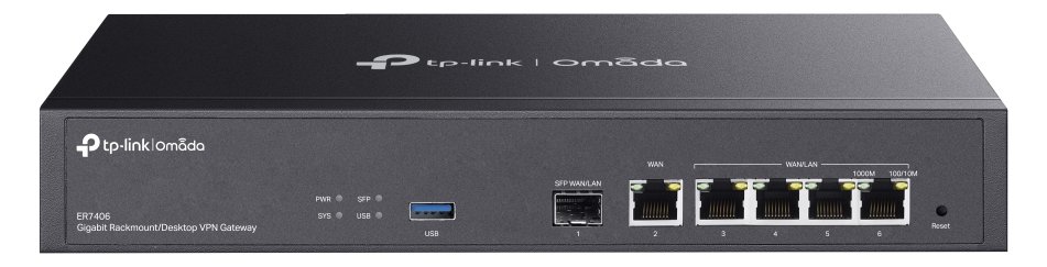 TP-LINK Omada ER7406 V1 - - Router - 4-Port-Switch