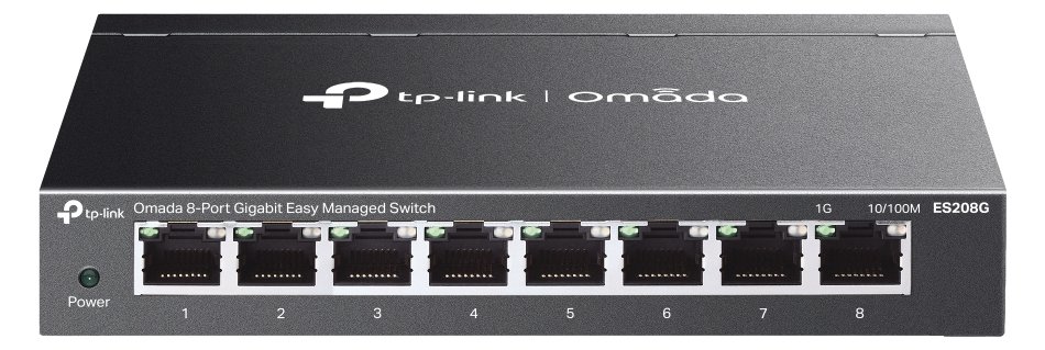 TP-LINK Omada ES208G V1 - Switch - managed - 8 x 10/100/1000Base-T