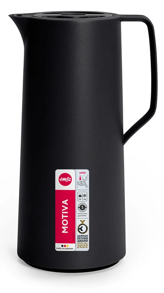 EMSA Isolierkanne 1L Schwarz Motiva sw, Ansicht 4