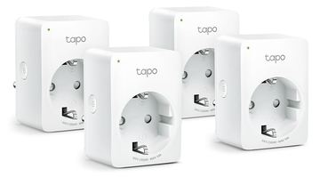 TP-LINK Tapo P100 V1.2 - Smart-Stecker - kabellos - 802.11b/g/n, Bluetooth 4.2 - 2.4 Ghz (Packung mit 4) von LumaTech