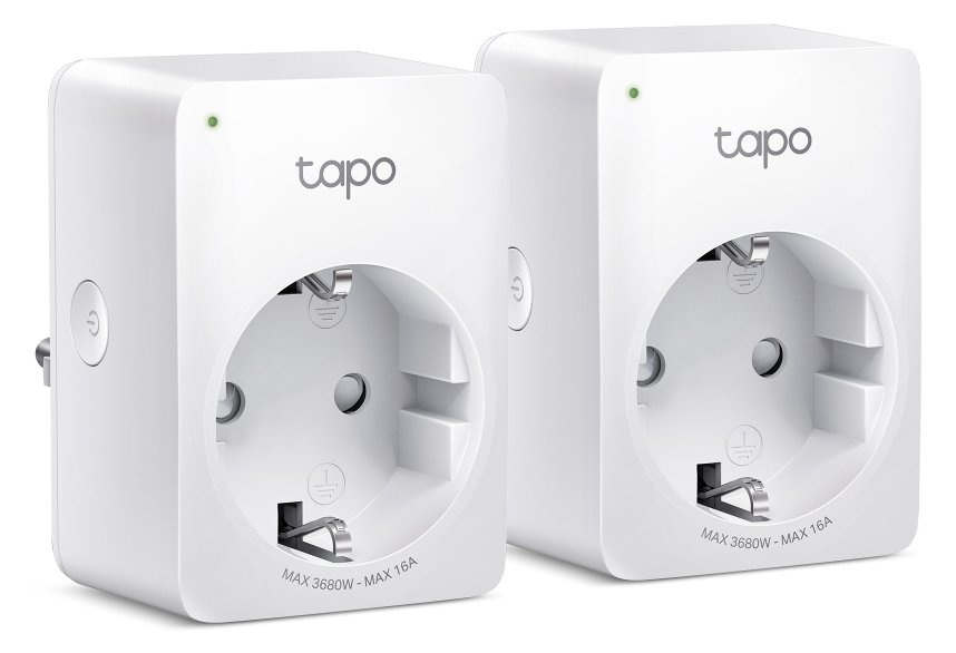 TP-LINK Tapo P110 V1 - Smart-Stecker - mini - kabellos - 802.11b/g/n - 2.4 Ghz (Packung mit 2)