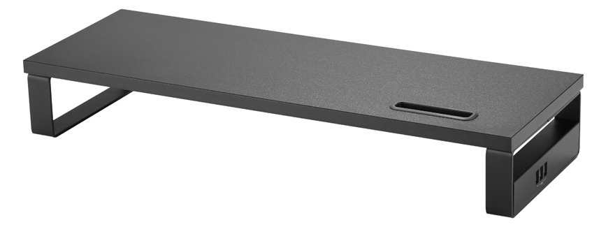 Equip 650881 Desktop-Monitor-Ständer mit USB - Freistehend - 15 kg - Schwarz