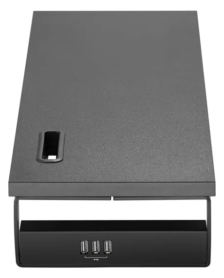 Equip 650881 Desktop-Monitor-Ständer mit USB - Freistehend - 15 kg - Schwarz, Ansicht 3