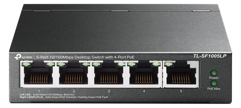 TP-LINK TL-SF1005LP - V1 - Switch - unmanaged - 5 x 10/100 (4 PoE)