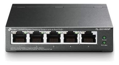 TP-LINK TL-SG1005P - Switch - unmanaged - 4 x 10/100/1000 (PoE)
