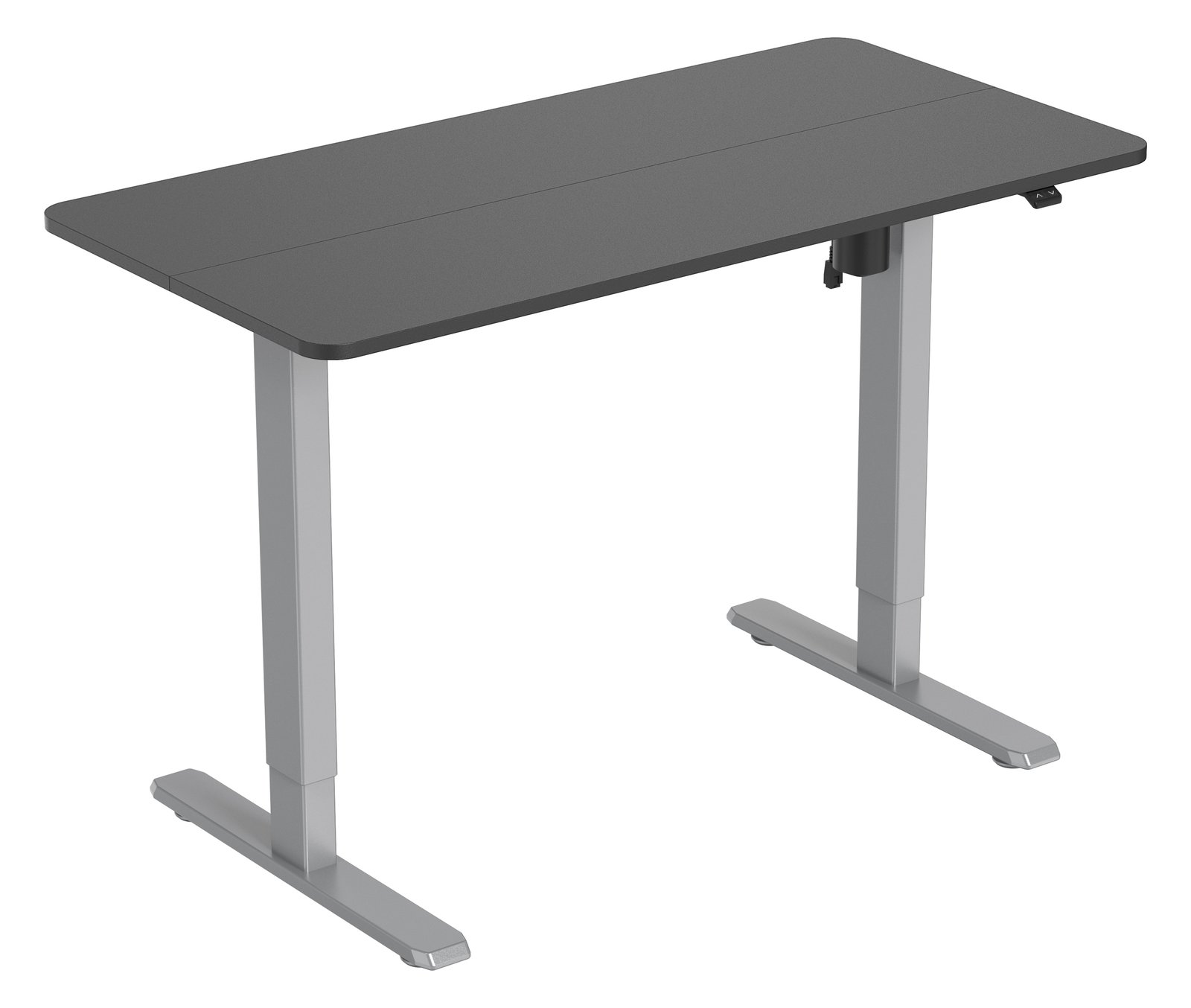 Equip Elektrisches-Sitz- Steh-Tischgestell - mit Tischplatte - grau - Gerade - Rechteckige Form - Kunststoff - Edelstahl