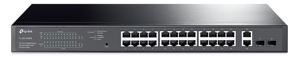 TP-LINK TL-SG1428PE - Switch - Smart - 24 x 10/100/1000 (PoE+)