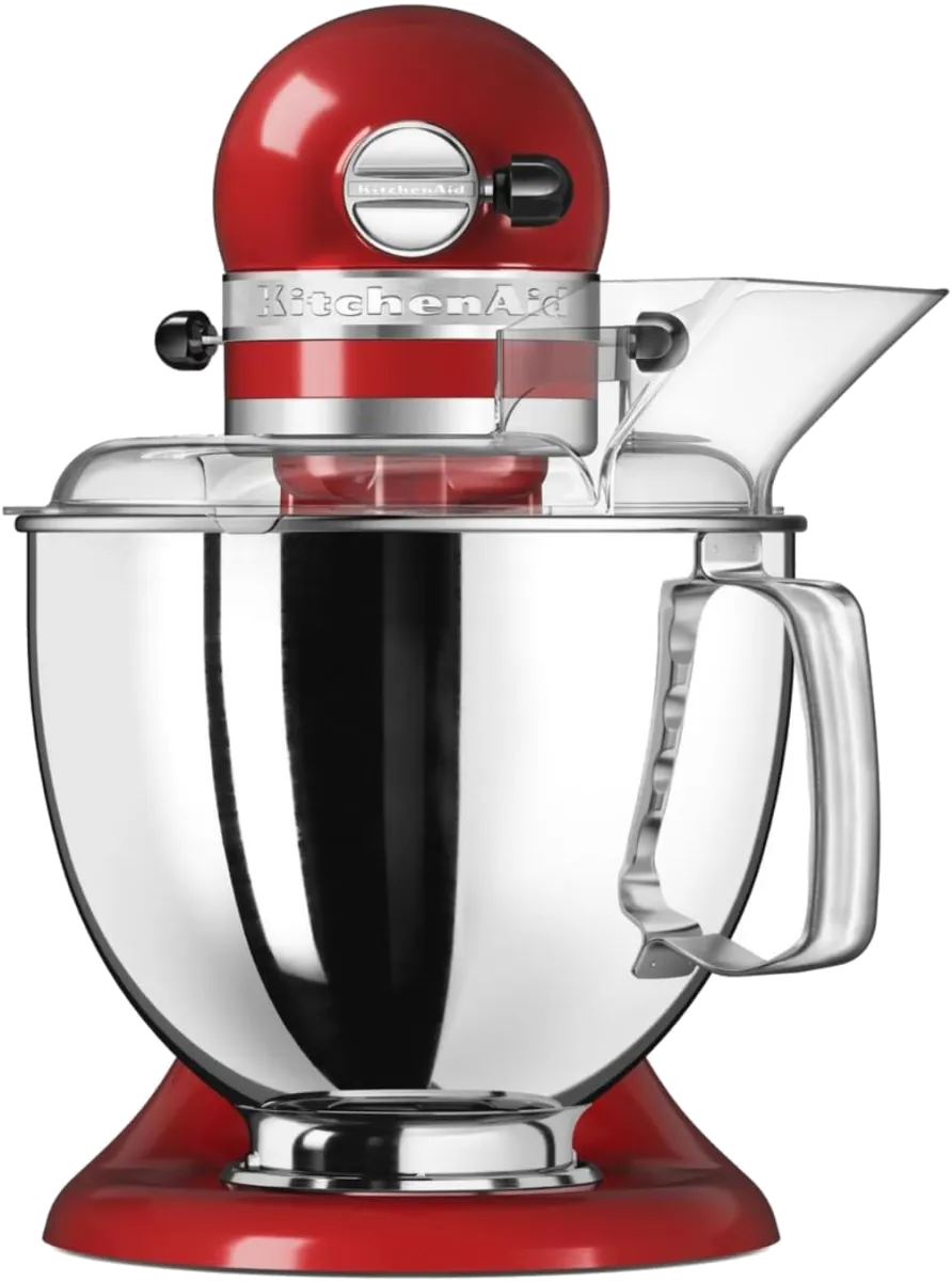 KitchenAid Küchenmaschine - Artisan - Kippbarem Food Processor - Teigknetmaschine mit 5 Zubehör - 2 Schüsseln aus Edelstahl - 4.8 L - Empire rot — Bild 3