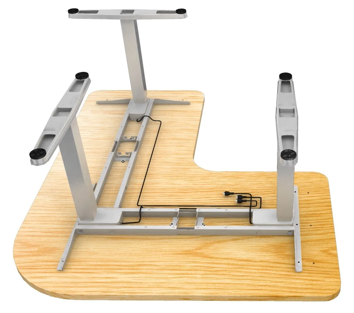Equip ERGO - Sitz-Steh-Tischgestell - weiß Basis, Ansicht 4