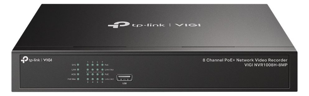 TP-LINK VIGI NVR1008H-8MP V1 - NVR - 8 Kanäle - netzwerkfähig