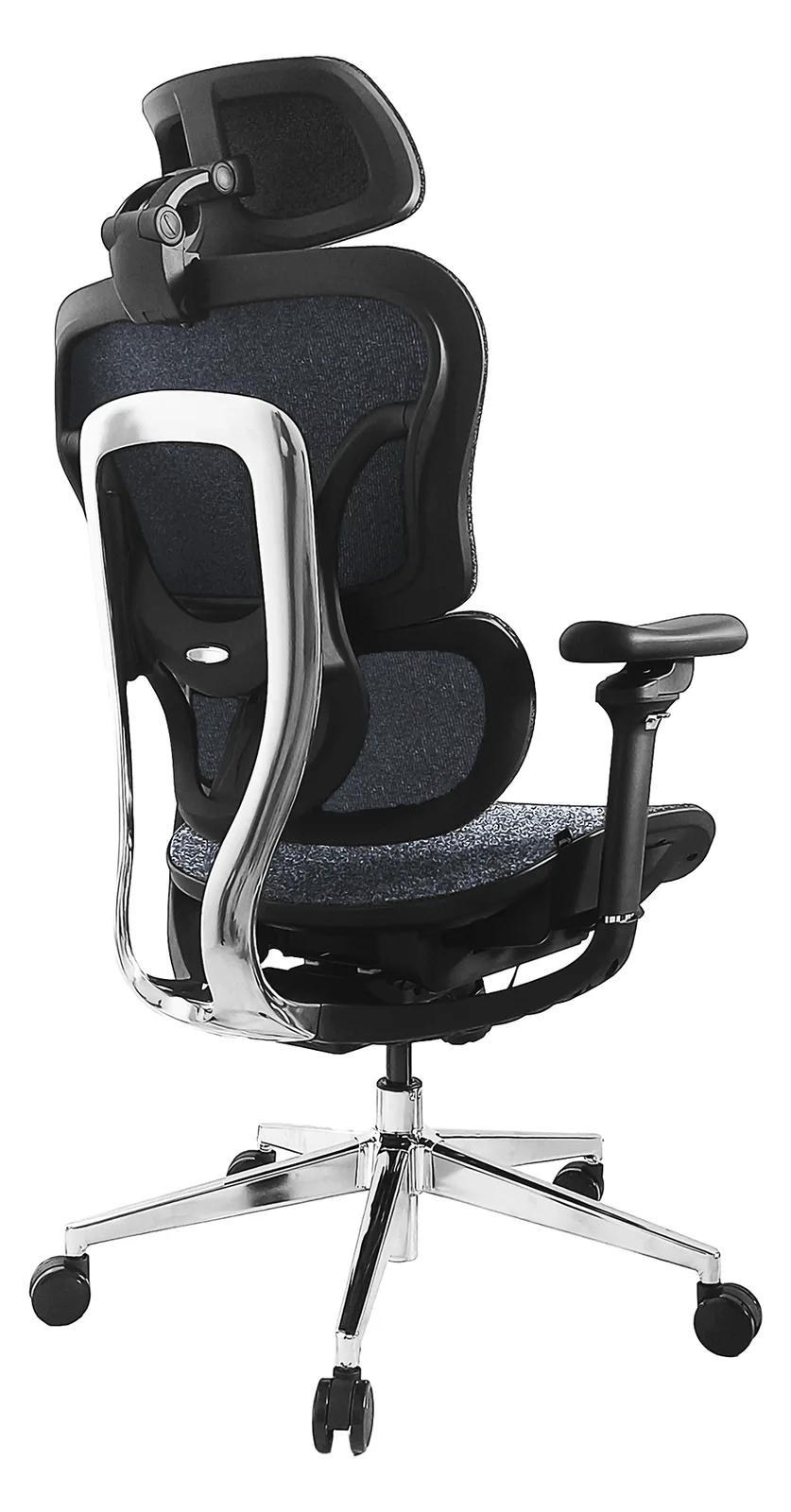 Equip Stuhl - ergonomisch - Armlehnen - T-förmig - Gepolsterte Rückenlehne Schwarz 44 cm, Ansicht 4