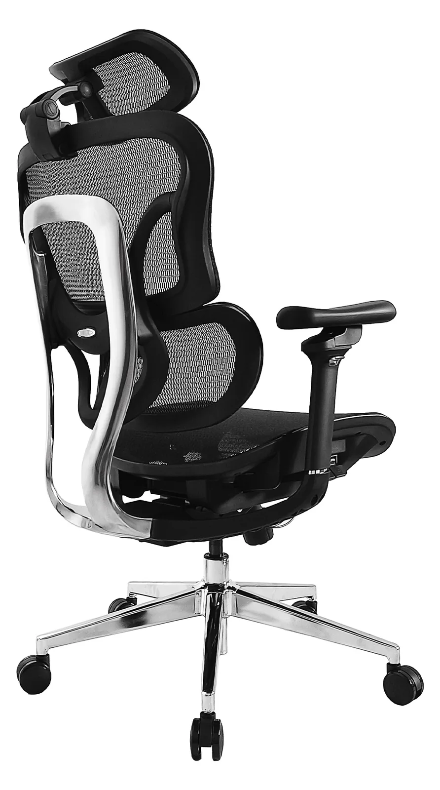 Equip Stuhl - ergonomisch - Armlehnen - T-förmig - Netz-Rückenlehne Schwarz 44 cm, Ansicht 4