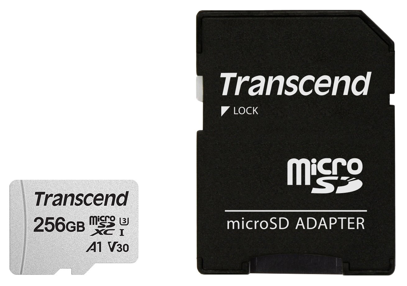 Transcend 300S - Flash-Speicherkarte (Adapter inbegriffen) - V30
