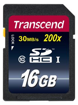 Transcend Flash-Speicherkarte - 16 GB - Class 10 von LumaTech