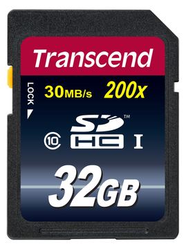 Transcend Flash-Speicherkarte - 32 GB - Class 10 von LumaTech