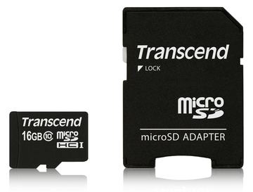 Transcend Flash-Speicherkarte (microSDHC/SD-Adapter inbegriffen) von LumaTech