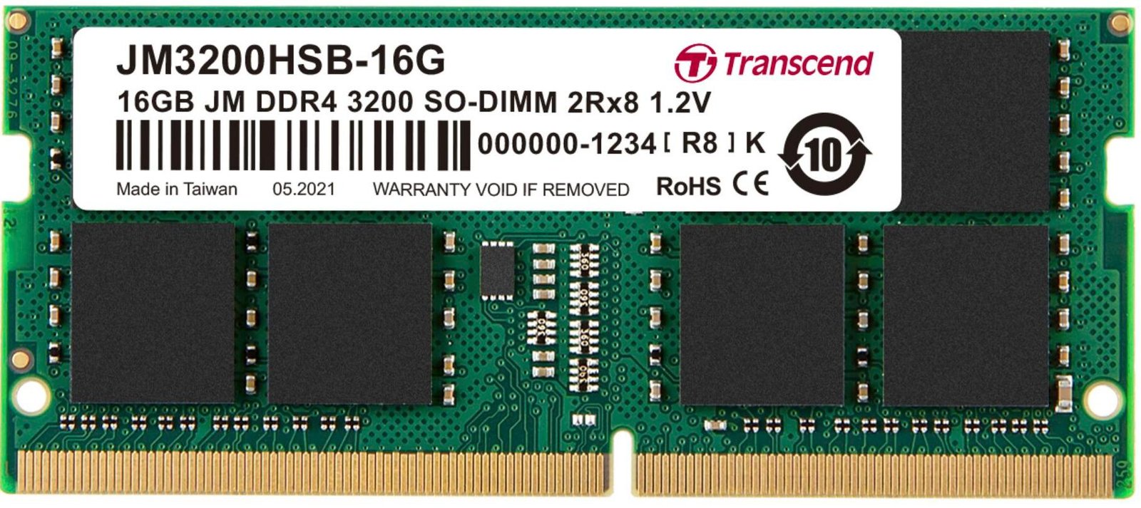 Transcend JetRAM - DDR4 - Modul - 16 GB - SO DIMM 260-PIN