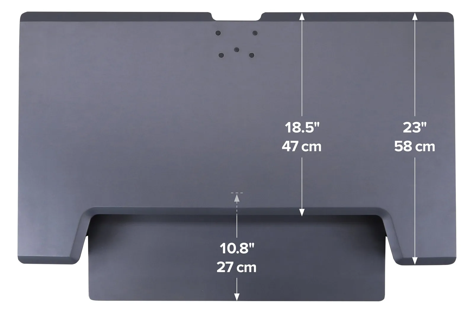 Ergotron WorkFit-TL Sitz-Steh-Schreibtisch-Arbeitsplatz - Aufstellung für Monitor / Tastatur - Schwarz, Ansicht 2