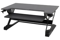 Ergotron WorkFit-TL Sitz-Steh-Schreibtisch-Arbeitsplatz - Aufstellung für Monitor / Tastatur - Schwarz, Ansicht 5