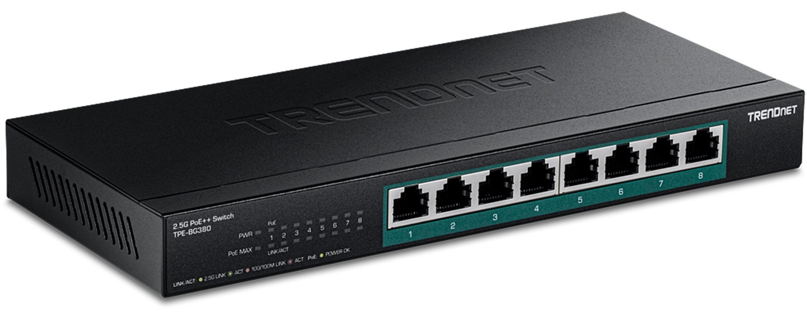 TRENDnet 8-PORT 2.5G POE++ SWITCH - Switch - 8-Port