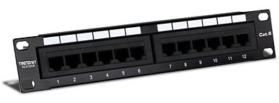 TRENDnet Patch Panel - CAT 6 - RJ-45 X 12