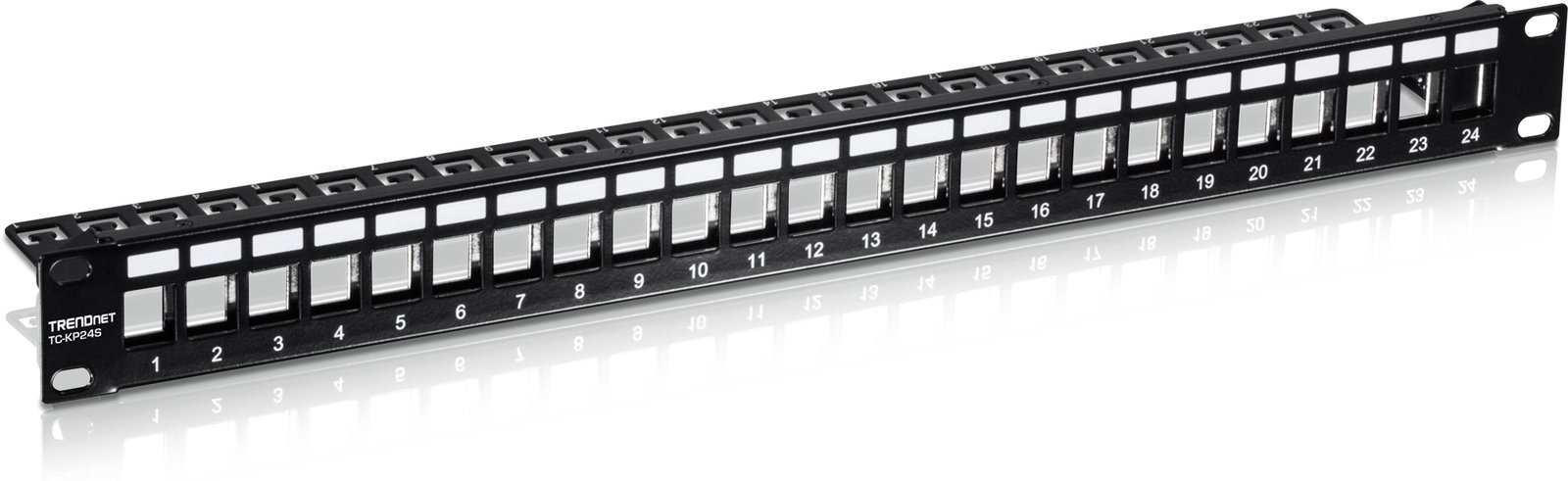 TRENDnet TC-KP24S - Patchpanel (Blindblech) - Rack montierbar - 1U - 48.3 cm (19)