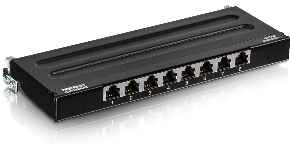 TRENDnet TC-P08C6AS - Patch Panel - geeignet für Wandmontage