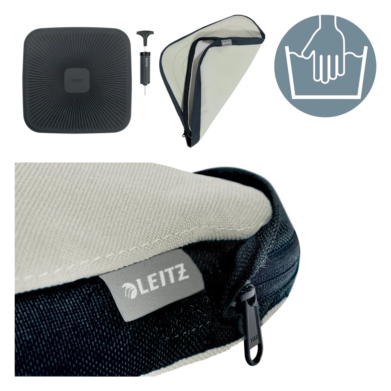 Esselte Leitz Ergo Active - Sitzkissen - Grau, Ansicht 4