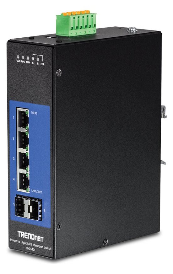 TRENDnet TI-G642I - Switch - unmanaged - 4 x 10/100/1000 + 2 x Gigabit SFP